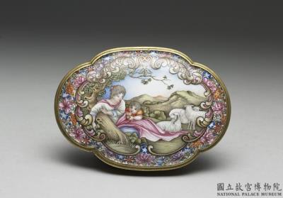 图片[2]-Begonia-shaped box with painted enamel decor on copper, Qing dynasty, Qianlong reign (1736-1795)-China Archive